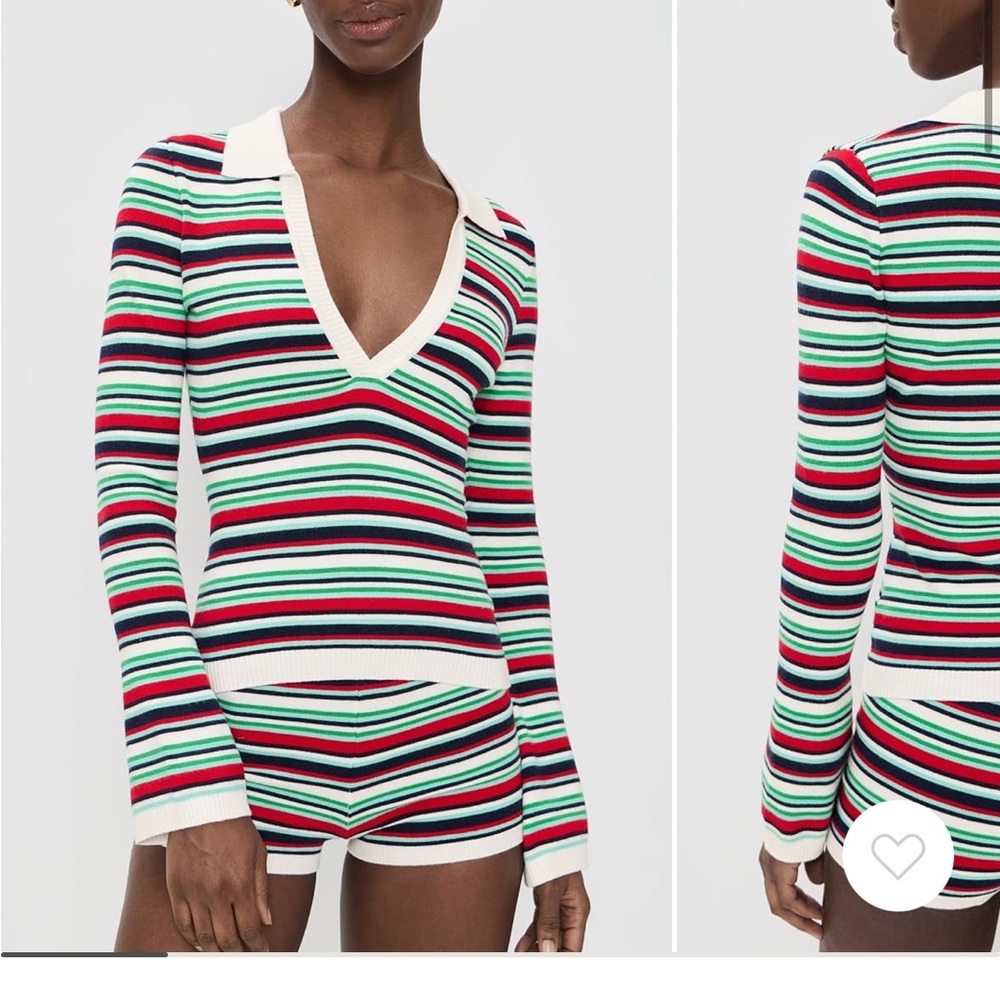 NWT Seven Wonders Xyla Collared Long Sleeve Knit Top